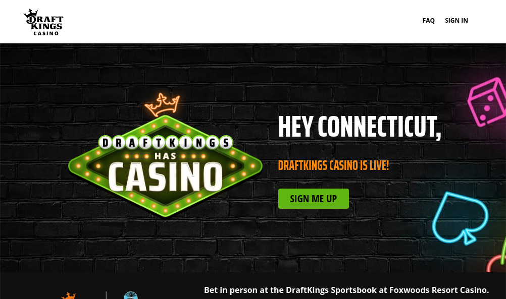 DraftKings CT online casino